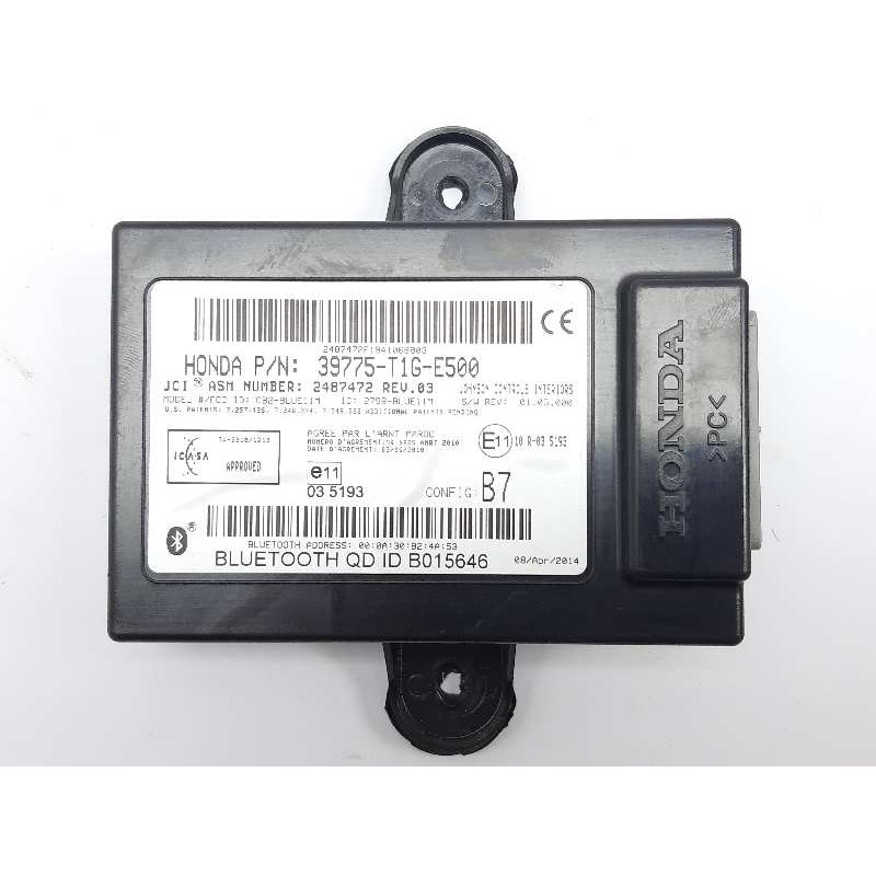 Recambio de modulo electronico para honda cr-v elegance 4x2 referencia OEM IAM 39775T1GE500  