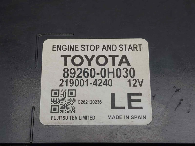 Recambio de centralita start / stop para peugeot 108 1.0 referencia OEM IAM 892600H030  