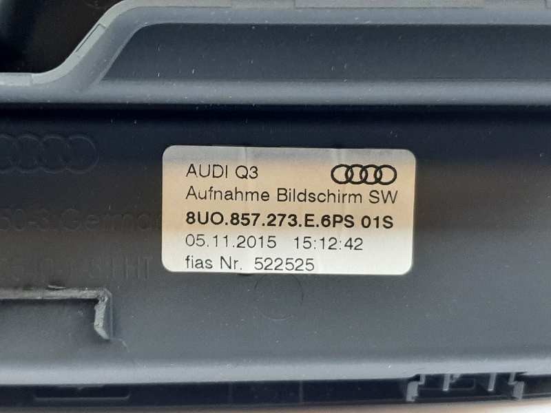 Recambio de pantalla multifuncion para audi q3 (8ug) sport referencia OEM IAM 8U0857273E  
