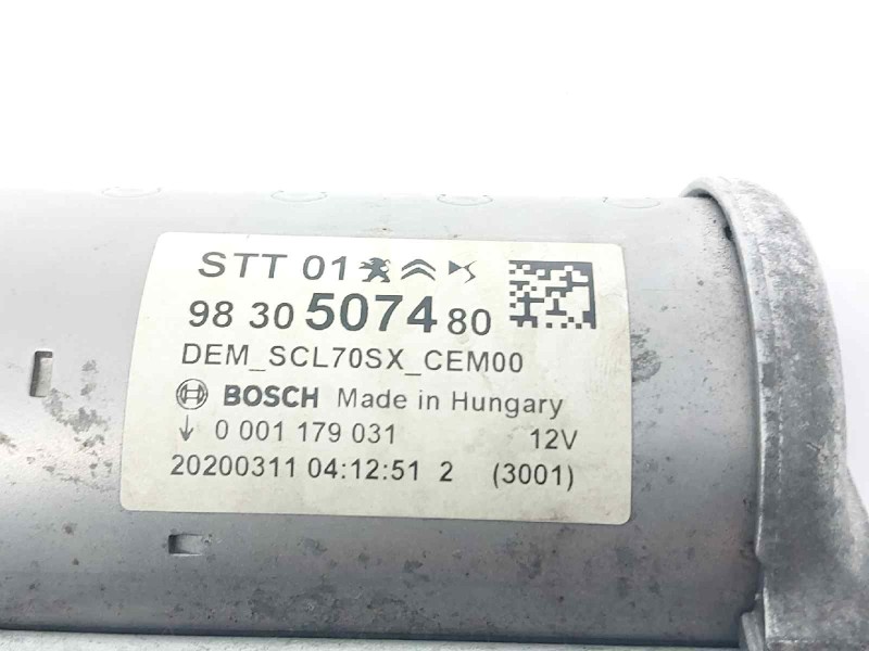Recambio de motor arranque para citroen c5 aircross feel referencia OEM IAM 9830507480 0001179031 