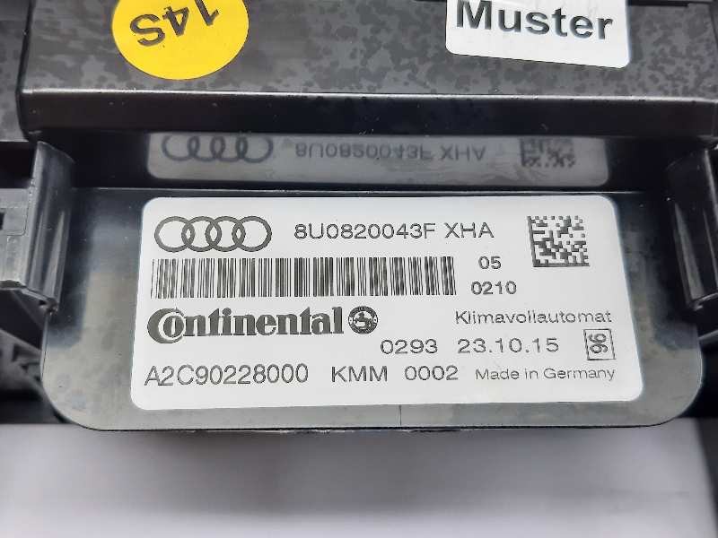 Recambio de mando calefaccion / aire acondicionado para audi q3 (8ug) sport referencia OEM IAM 8U0820043F  