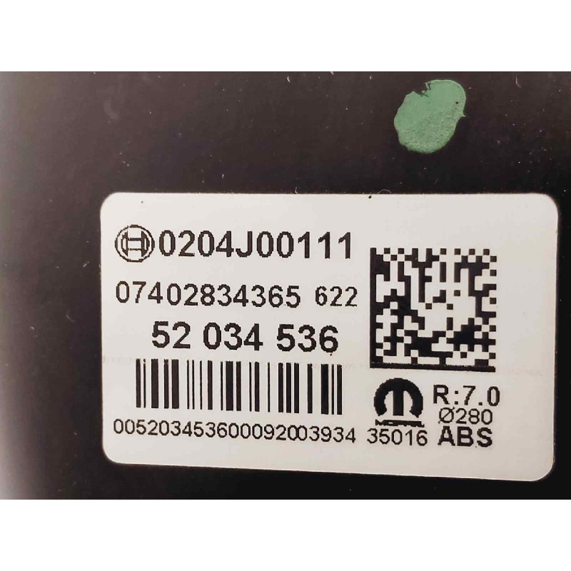 Recambio de servofreno para fiat tipo ii 356 berlina referencia OEM IAM 52034536 0204J00111 