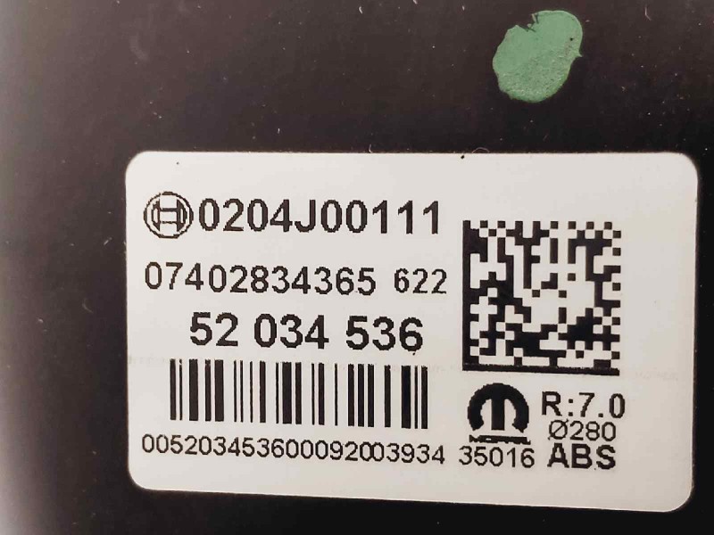 Recambio de servofreno para fiat tipo ii 356 berlina referencia OEM IAM 52034536 0204J00111 