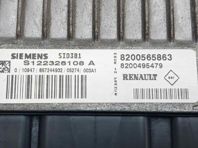 Recambio de centralita motor uce para renault scenic ii dynamique referencia OEM IAM 8200565863 8200495479 S122326108A