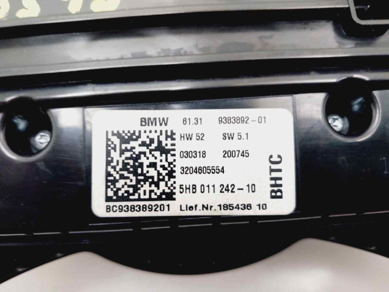 Recambio de mando calefaccion / aire acondicionado para mini one m1 referencia OEM IAM 938389201  