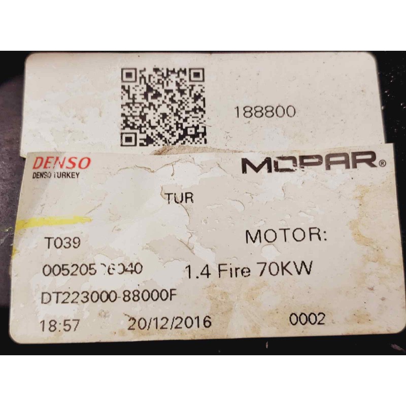 Recambio de electroventilador para fiat tipo ii 356 berlina referencia OEM IAM 520526040  