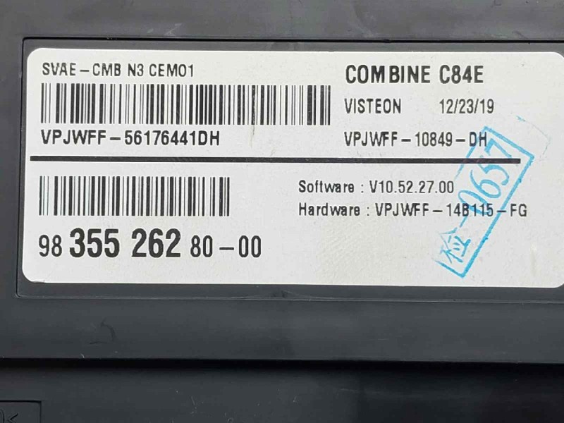 Recambio de cuadro instrumentos para citroen c5 aircross feel referencia OEM IAM 9835526280  