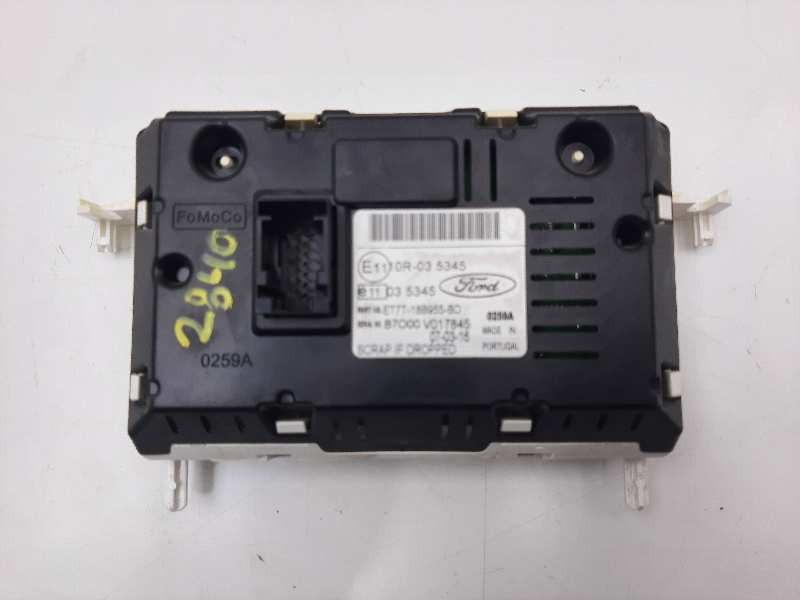 Recambio de pantalla multifuncion para ford fiesta (ccn) ambiente referencia OEM IAM ET7T18B955BD  