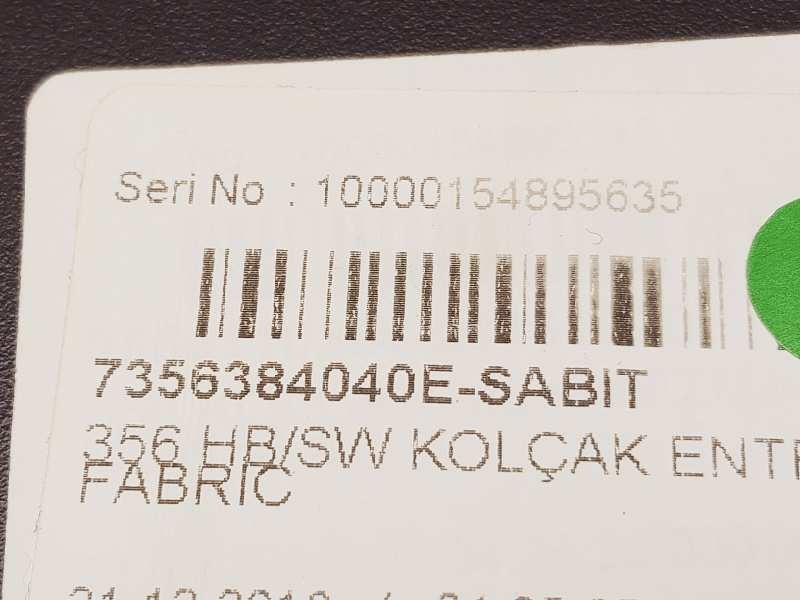 Recambio de apoyabrazos central para fiat tipo ii 356 berlina referencia OEM IAM 7356384040E 52025921 
