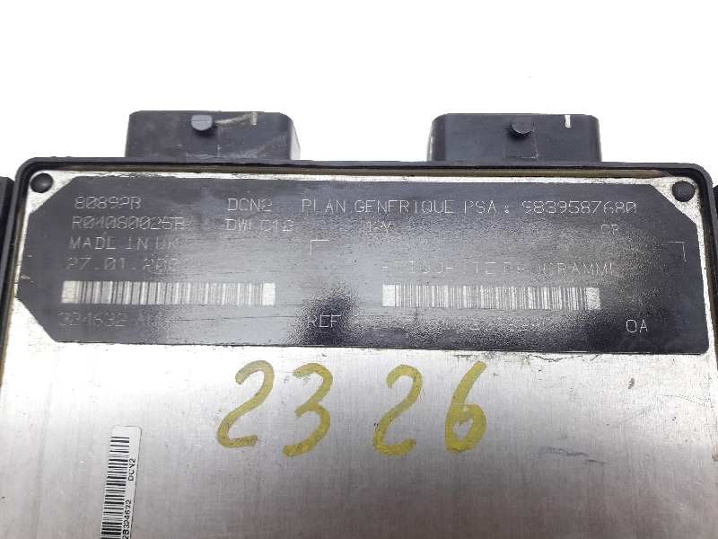 Recambio de centralita motor uce para peugeot partner (s1) break referencia OEM IAM 9839587680  