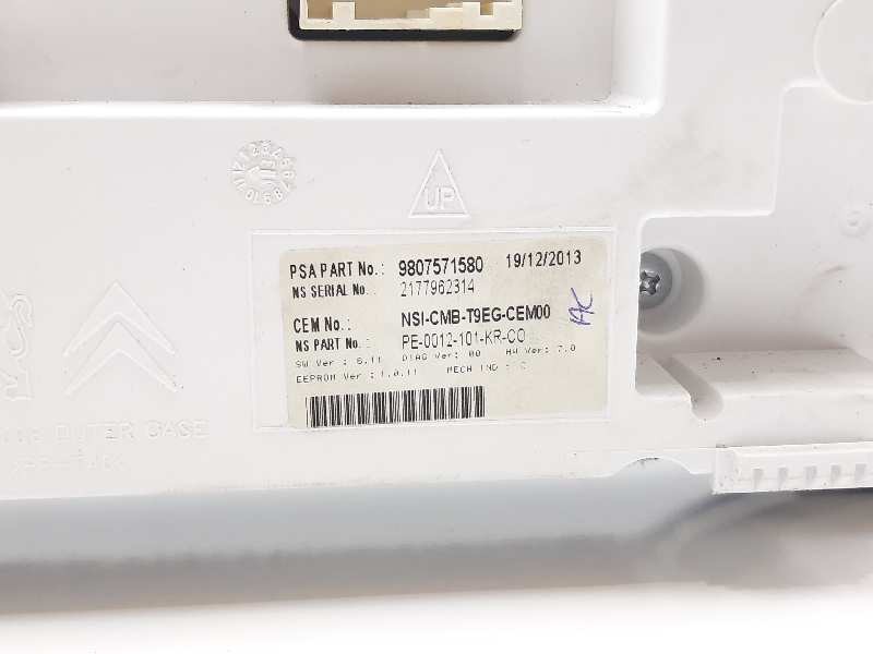 Recambio de cuadro instrumentos para peugeot 308 allure referencia OEM IAM 9807571580  