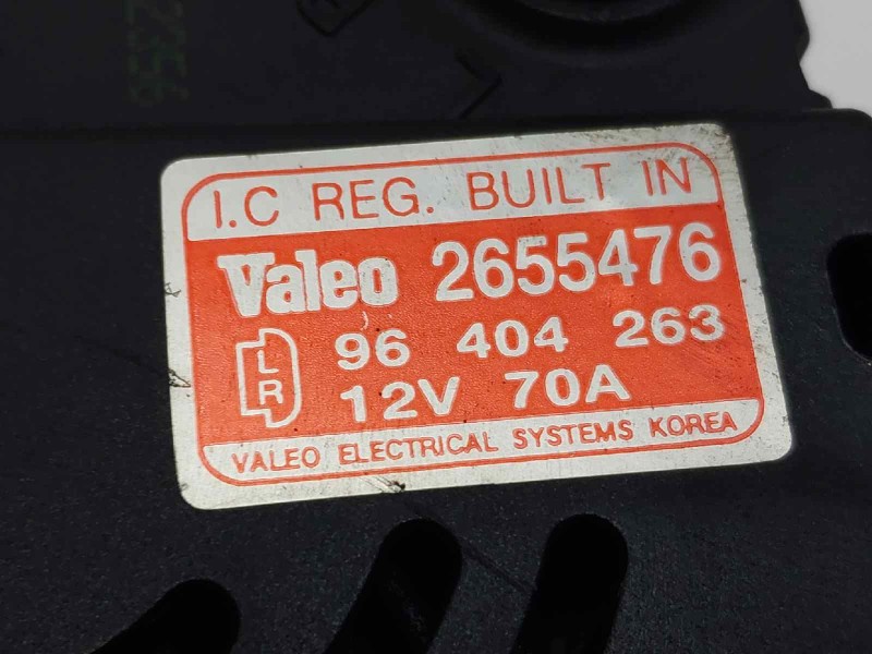 Recambio de alternador para chevrolet kalos 1.2 se referencia OEM IAM 96404263 2655476 