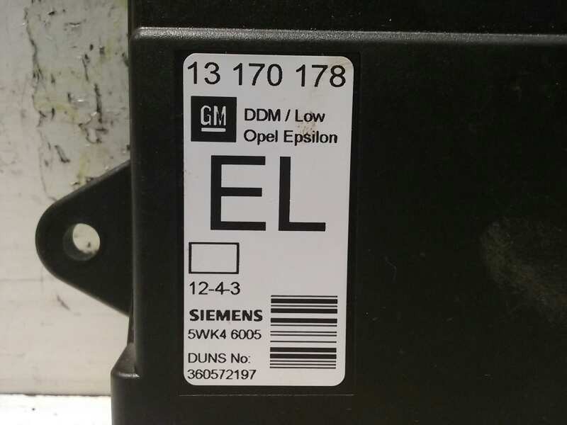 Recambio de centralita cierre para opel vectra c berlina referencia OEM IAM 13170178 SIEMENS 5WK4 6005