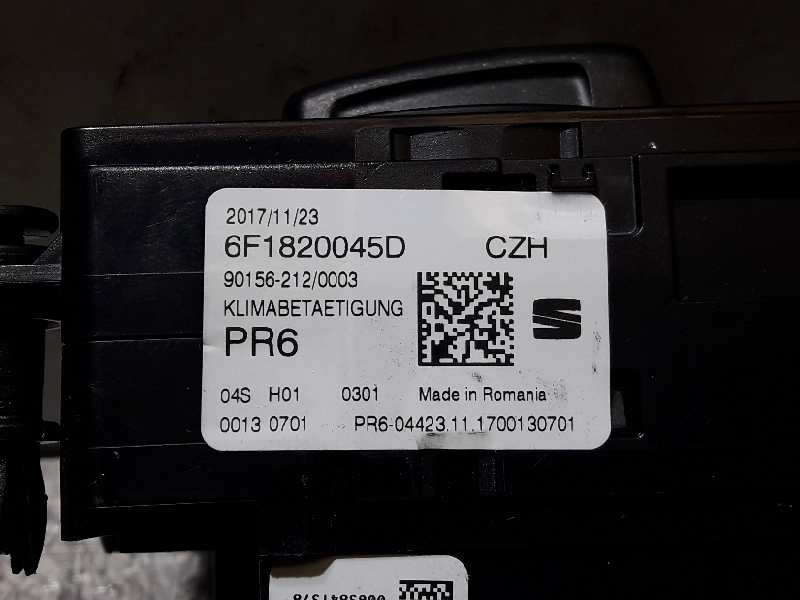 Recambio de mando calefaccion / aire acondicionado para seat arona style referencia OEM IAM 6F1820045D  