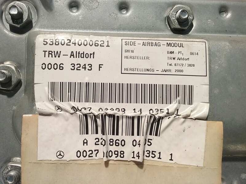 Recambio de airbag lateral delantero derecho para mercedes clase s (w220) berlina referencia OEM IAM A2208600405 PUERTA DL DCHA 