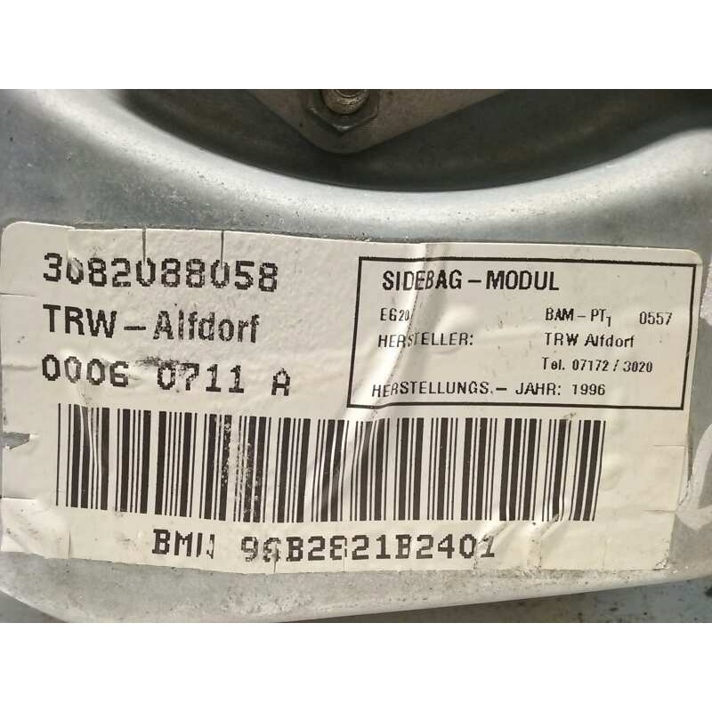 Recambio de airbag lateral delantero izquierdo para bmw serie 5 berlina (e39) referencia OEM IAM 3082088058 PUERTA DL IZDA 