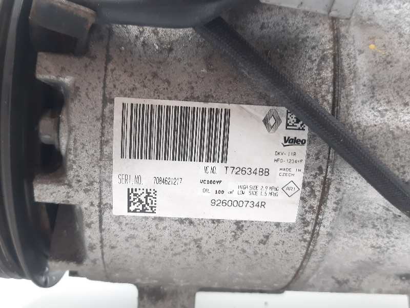 Recambio de compresor aire acondicionado para renault clio iv limited referencia OEM IAM 926000734R  