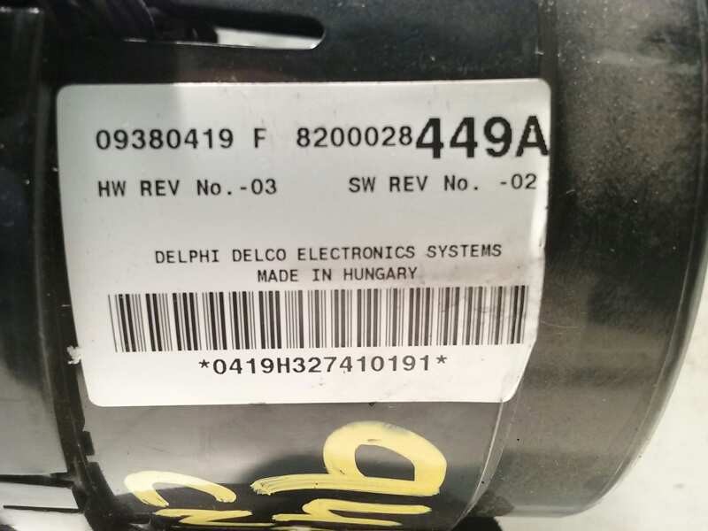 Recambio de mando climatizador para renault espace iv (jk0) referencia OEM IAM 8200028449A 8200028449A 09380419F