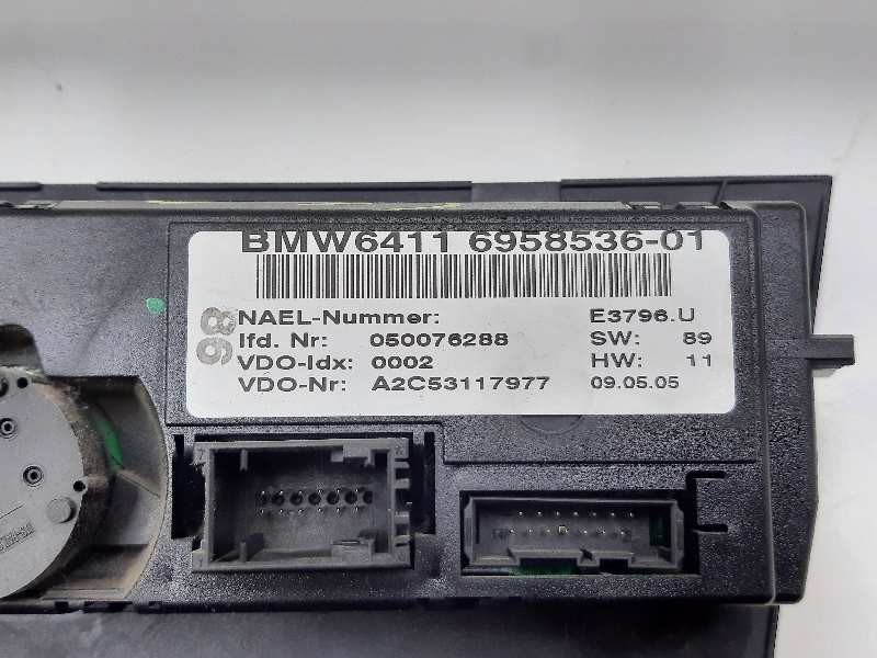 Recambio de mando climatizador para bmw serie 3 berlina (e90) 325i referencia OEM IAM 695853601  