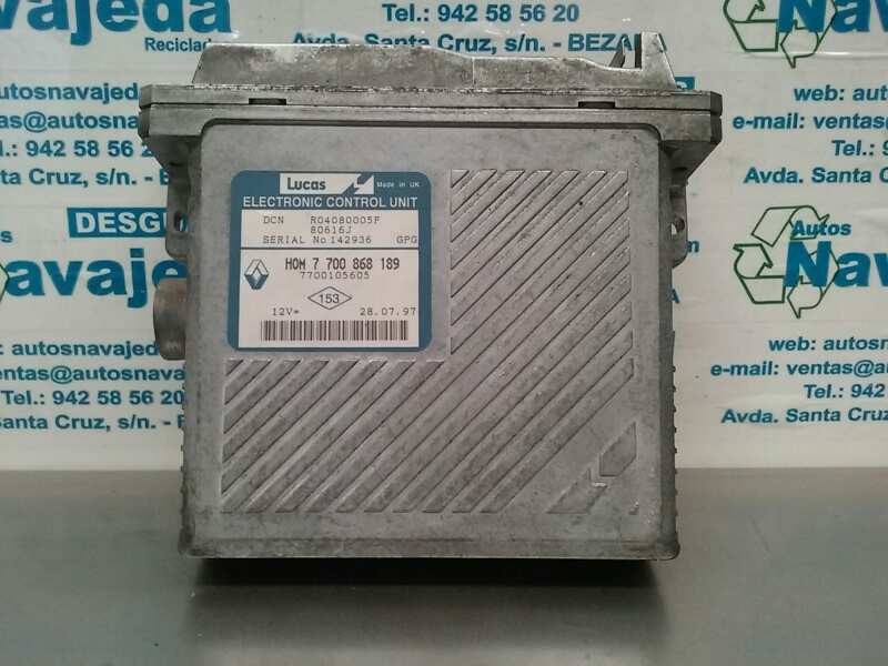 Recambio de centralita motor uce para renault megane i scenic (ja0) 1.9 dtrn referencia OEM IAM 7700105605 7700105605 LUCAS