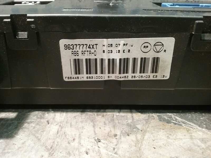 Recambio de mando climatizador para citroen c3 referencia OEM IAM 96377774XT 96377774XT VALEO