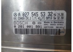 Recambio de centralita motor uce para mercedes clase a (w168) 160 cdi (168.007) referencia OEM IAM A0275455332 0281001991  2