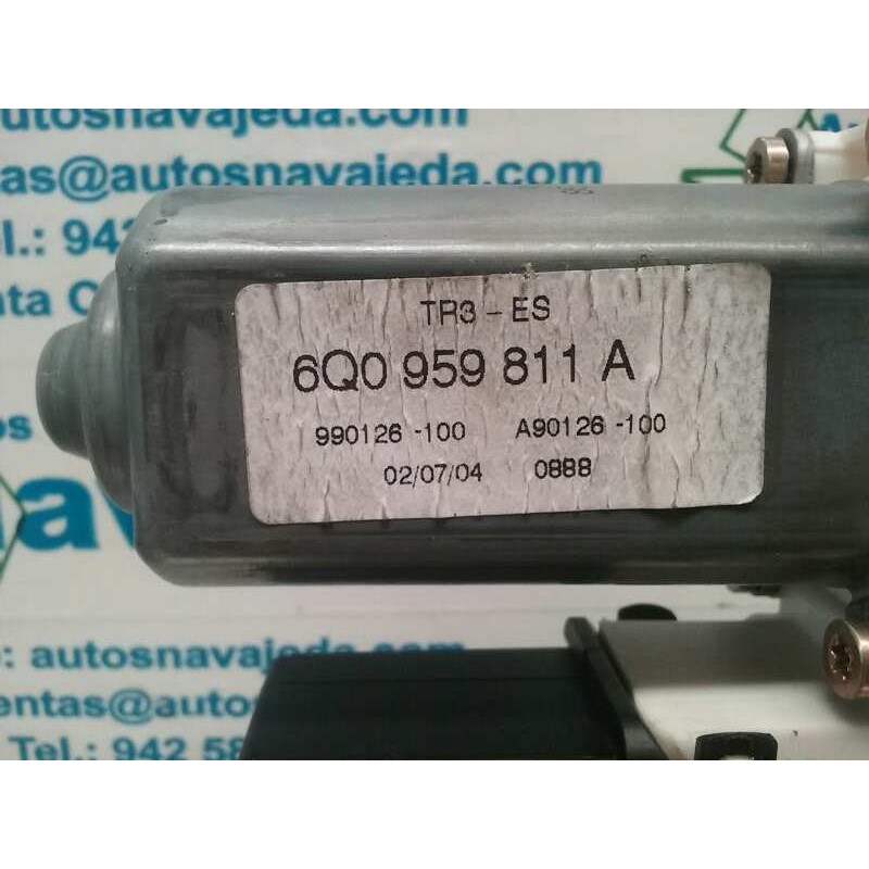 Recambio de motor elevalunas trasero izquierdo para seat cordoba berlina (6l2) stella referencia OEM IAM 6Q0959811A 6Q0959811A S
