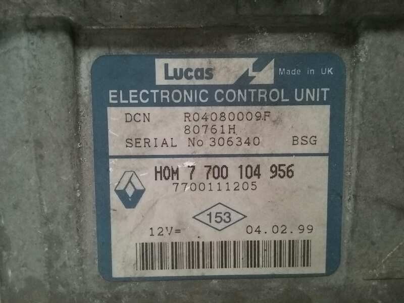 Recambio de centralita motor uce para renault clio ii fase i (b/cbo) referencia OEM IAM 7700104956 LUCAS 7700104956