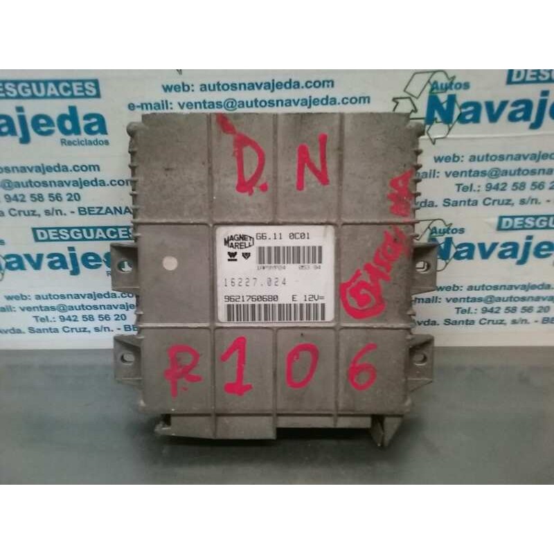 Recambio de centralita motor uce para peugeot 106 (s1) referencia OEM IAM 9621760680 16227024 MAGNETI