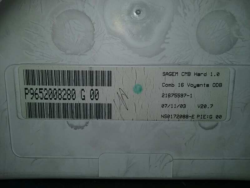 Recambio de cuadro instrumentos para citroen c3 1.4 magic referencia OEM IAM P9652008280 P9652008280 SAGEM