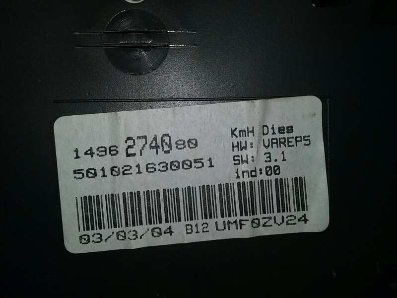 Recambio de cuadro instrumentos para peugeot 807 st pack referencia OEM IAM 1496274080 501021630051 VERDE