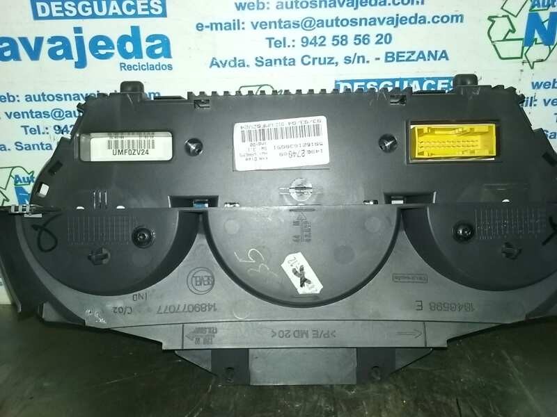 Recambio de cuadro instrumentos para peugeot 807 st pack referencia OEM IAM 1496274080 501021630051 VERDE
