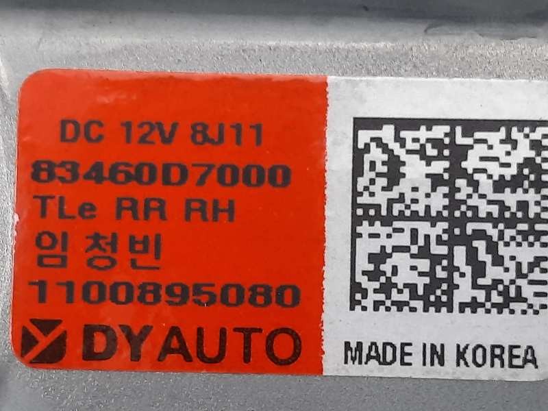 Recambio de elevalunas trasero derecho para hyundai tucson essence 2wd referencia OEM IAM 83460D7000  