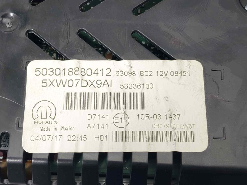 Recambio de cuadro instrumentos para jeep compass ii limited 4x4 referencia OEM IAM 5XW07DX9AI 503018880412 
