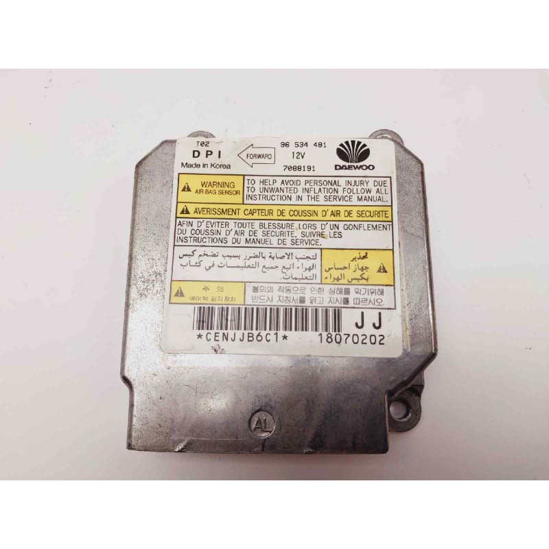 Recambio de centralita airbag para daewoo kalos 1.4 se referencia OEM IAM 96534481 7088191 