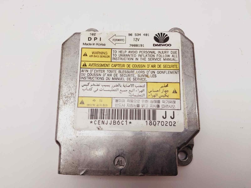 Recambio de centralita airbag para daewoo kalos 1.4 se referencia OEM IAM 96534481 7088191 