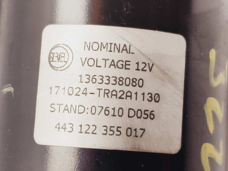 Recambio de motor limpia delantero para fiat ducato caja cerrada (250) referencia OEM IAM 1363338080 443122355017 