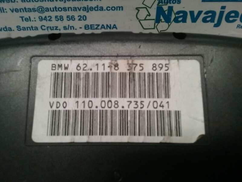 Recambio de cuadro instrumentos para bmw serie 5 berlina (e39) 2.8 24v cat referencia OEM IAM 62118375895 62118375895 GASOLINA