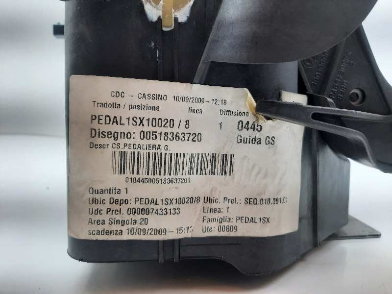 Recambio de pedal freno para lancia delta (181) platino referencia OEM IAM 51836372 00518363720 3801920006
