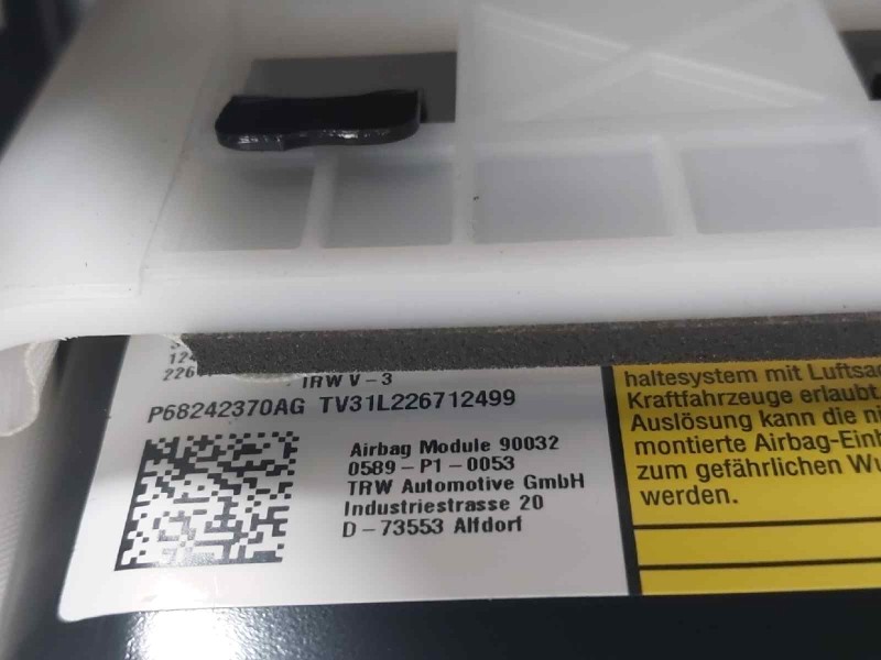 Recambio de kit airbag para jeep compass ii limited 4x4 referencia OEM IAM 5UT07DX9AB 6KU70DX9AF P68242370AG