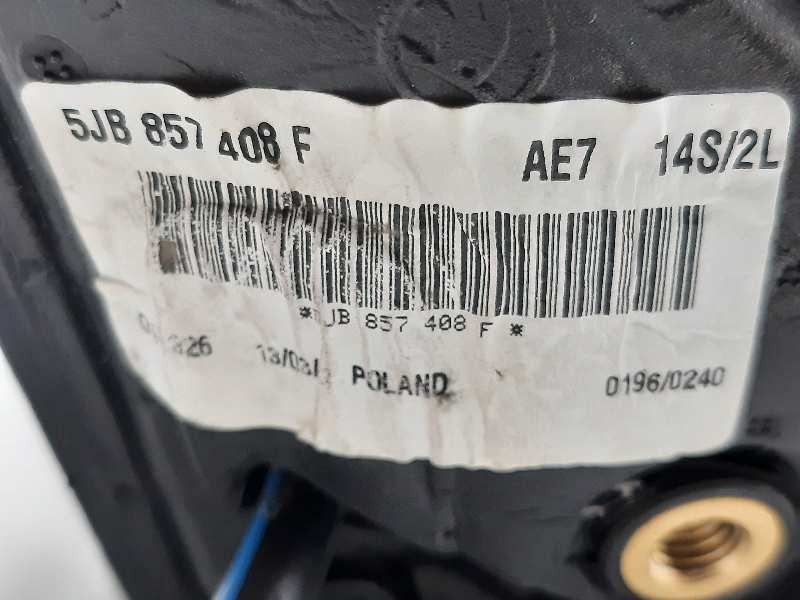 Recambio de retrovisor derecho para skoda rapid elegance referencia OEM IAM 5JB857408F  