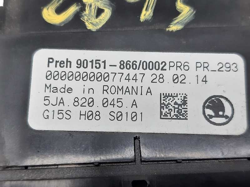 Recambio de mando calefaccion / aire acondicionado para skoda rapid elegance referencia OEM IAM 5JA820045A  