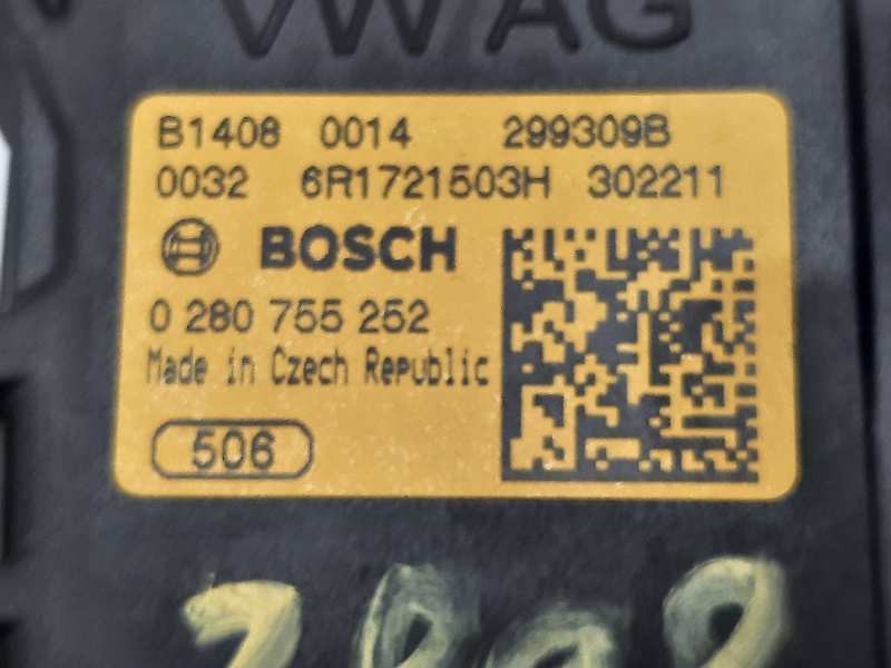 Recambio de potenciometro pedal para skoda rapid elegance referencia OEM IAM 6R1721503H 0280755252 