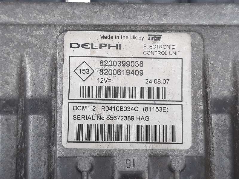 Recambio de centralita motor uce para renault modus authentique referencia OEM IAM 8200399038 8200619409 