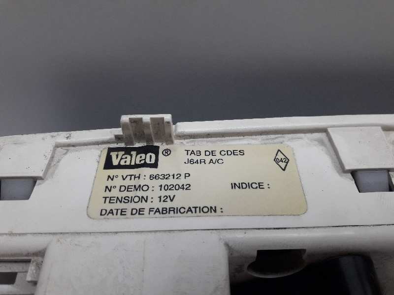 Recambio de mando calefaccion / aire acondicionado para renault scenic (ja..) referencia OEM IAM 663212P J64R 102042