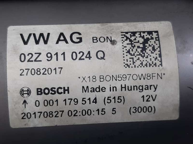 Recambio de motor arranque para seat leon (5f1) i-tech referencia OEM IAM 02Z911024Q  