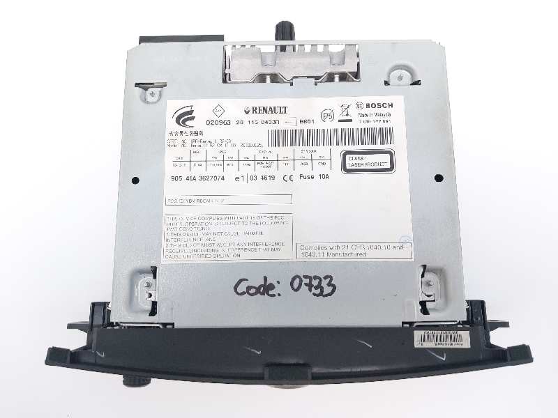 Recambio de sistema audio / cd para renault koleos expression referencia OEM IAM 281158433R  