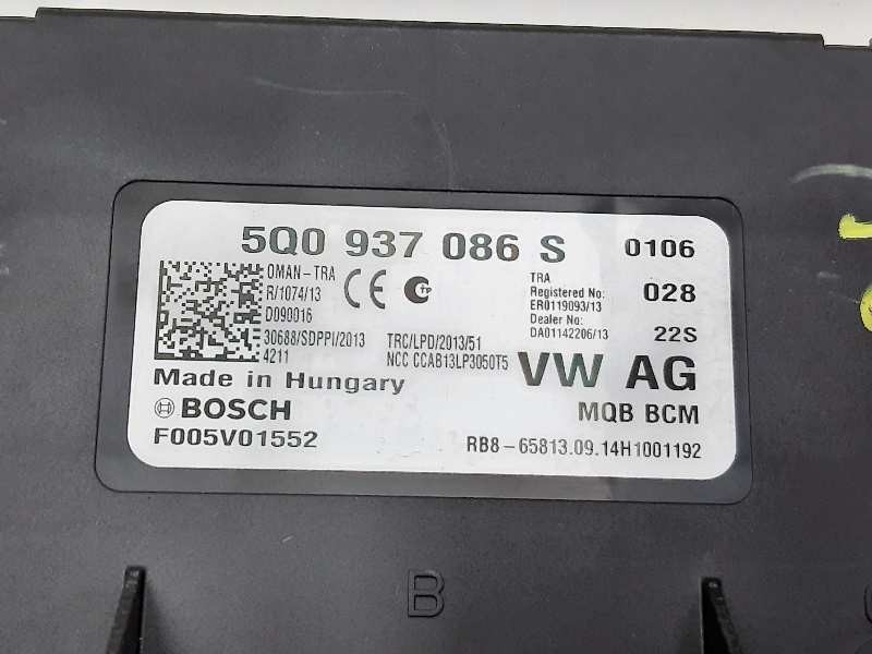 Recambio de modulo electronico para skoda octavia combi (5e5) elegance referencia OEM IAM 5Q0937086S  