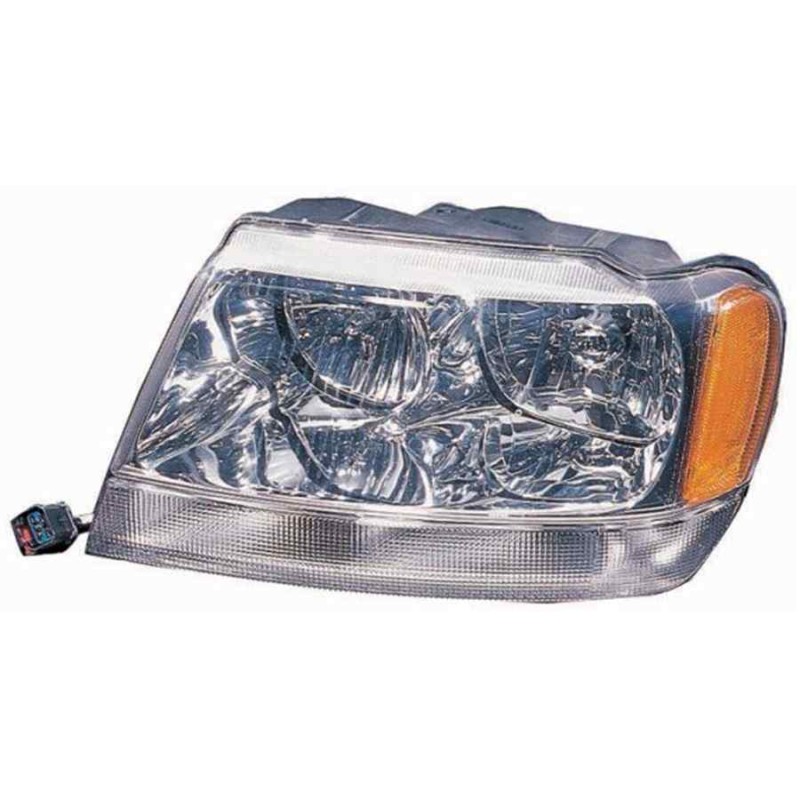 Recambio de faro izquierdo para jeep gr.cherokee (wj/wg) referencia OEM IAM 11216201 55155943AF 