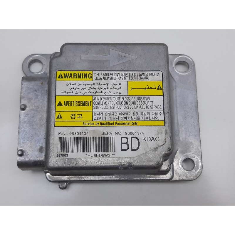 Recambio de centralita airbag para chevrolet matiz s referencia OEM IAM 96801134  